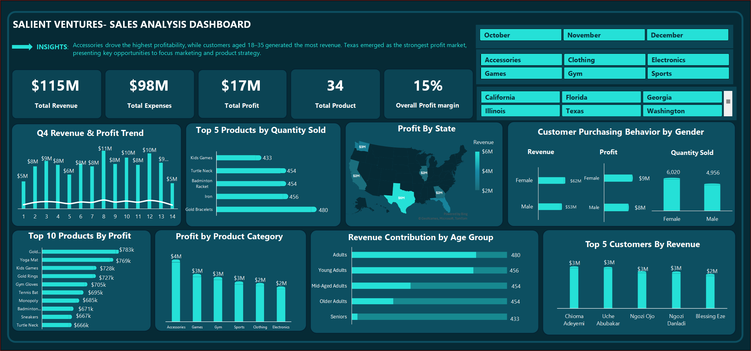 Salient Ventures Dashboard